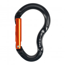 Карабин скалолазный детский с прямой защелкой, keylock, Вертикаль