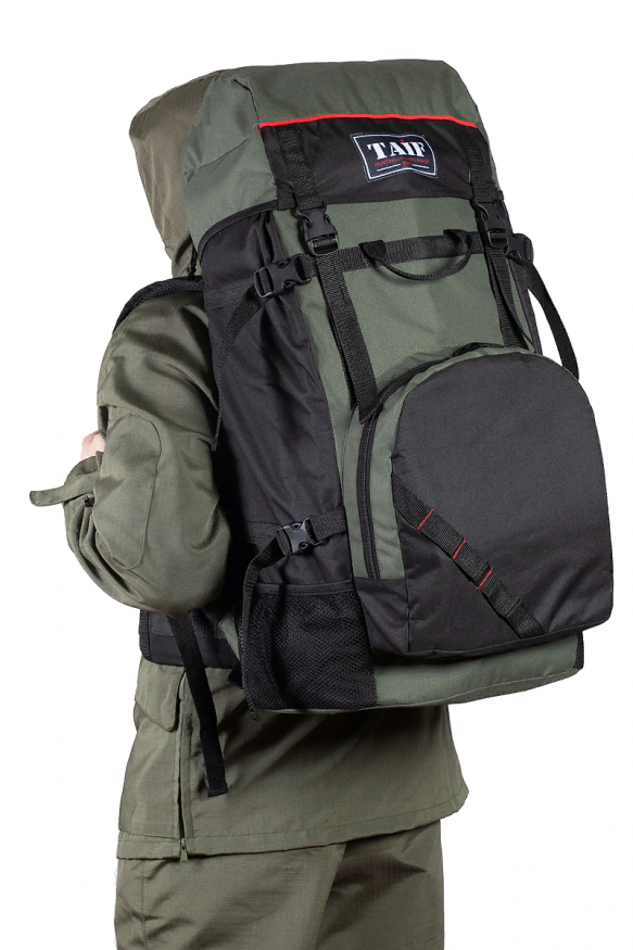 Рюкзак туристический Турист Лайт 1, ПВХ 600, олива/черный, 100 л, ТАЙФ