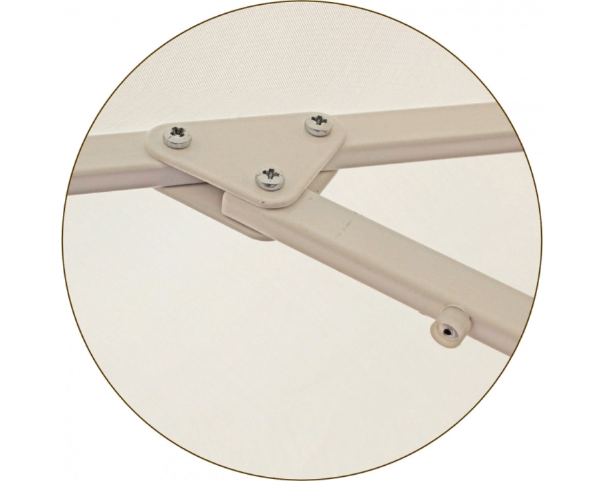 Зонт квадратный 2.5 х 2.5 м (8 спиц) сталь, с воланом