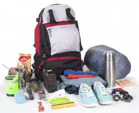 Рюкзак туристический Кайтур 3, вишневый, 50 л, ТАЙФ